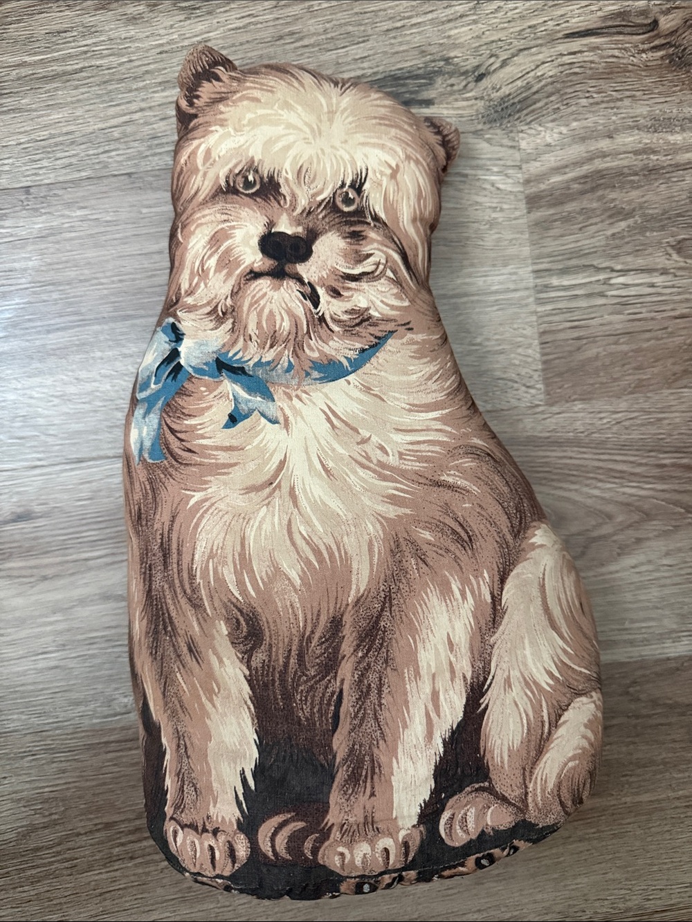 Vintage The Toy Works Tatters the Terrier Stuffed Cloth Pillow Dog Primitive.